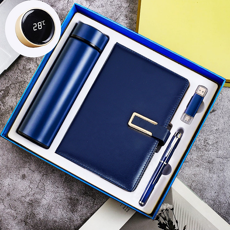 笔记本高档送老师保温杯礼品定制