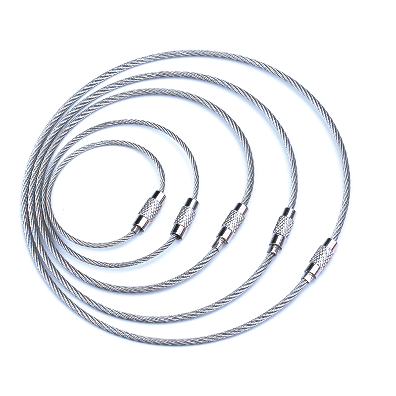 不锈钢吊丝多款可选钥匙圈