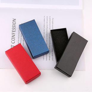 盒礼品盒长方形盒子印字盒子钥匙链包装 黑色礼盒包装 盒钥匙扣包装