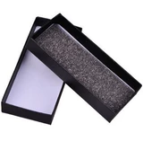 Черная подарочная коробка, прямоугольный брелок, упаковка для ключей