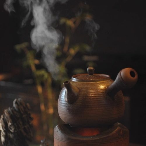 潮人茶事中式陶柴烧窑变煮茶壶
