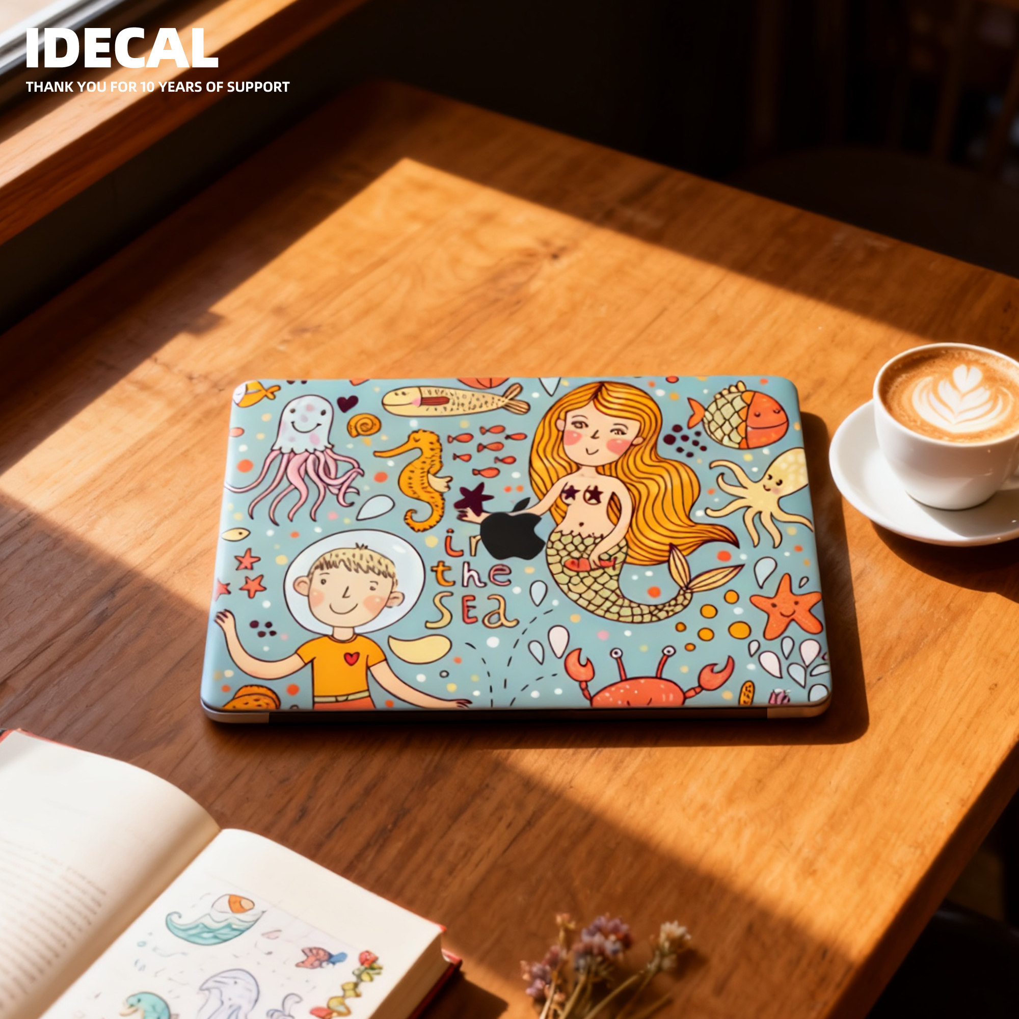 IDECAL苹果笔记本贴膜电脑机身保护膜macbookair13pro1415贴纸可