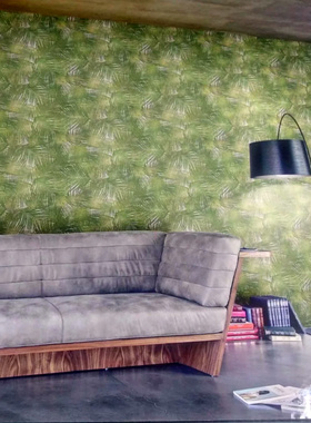 意大利进口简约树叶客厅背景壁纸44850 44851 44855 44857 44859