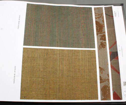 比利时进口客厅草编墙布