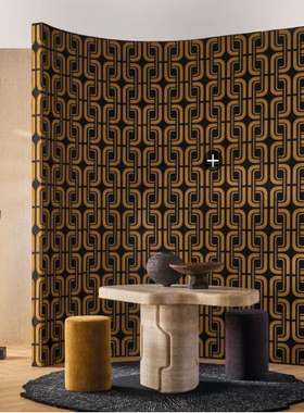 casamance法国进口壁布Sensation现代简约几何刺绣珠光线客厅背景