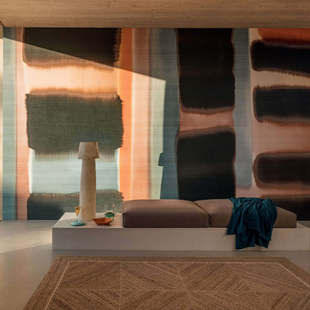 进口elitis壁纸Abstrait现代极简主义天然亚麻沙发背景墙 法国原装