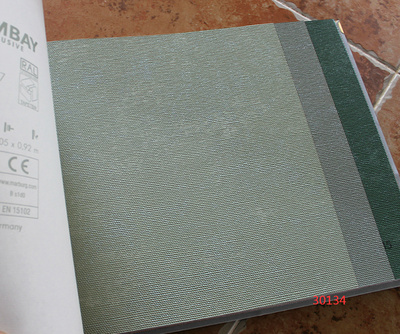 墨绿客厅德国墙纸现代简约