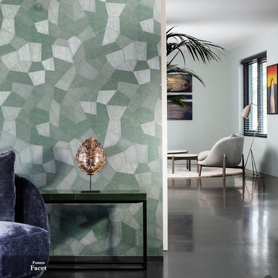 比利时进口几何风背景墙壁纸