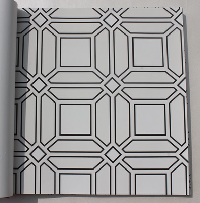 美国进口无纺布中式现代简约几何图形卧室书房壁纸SY41900 41902