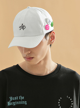 theMADHATcher 「MONOGRAM」徽章装饰防晒运动速干止汗带棒球帽