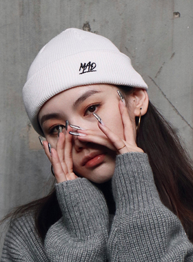 theMADHATcher「mini logo」水手针织帽冷帽秋冬显瘦短款miki棉