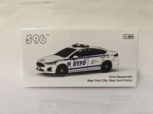 596 1/64  仿真 蒙迪欧NYPD纽约警车涂装 洛杉矶警用合金车模