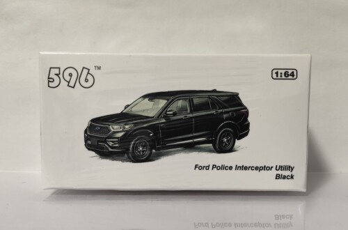 596 1/64合金车模仿真黑色福特探险者模型合金汽车模型萨博班SUV