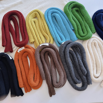 纯羊毛腊肠围巾女百搭