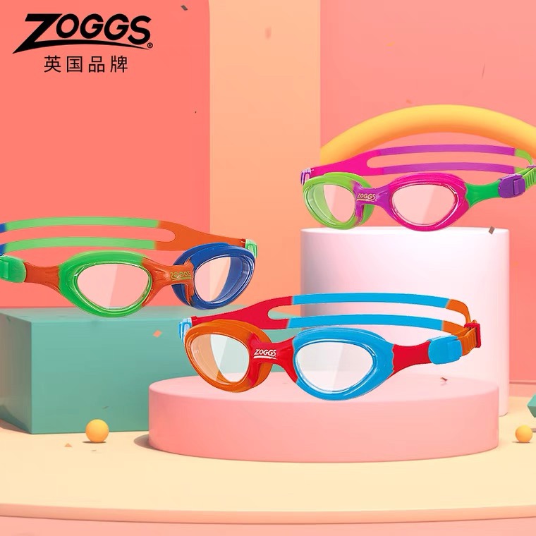 ZOGGS英国儿童泳镜0-6岁舒适防水防雾大框高清游泳镜男童女童