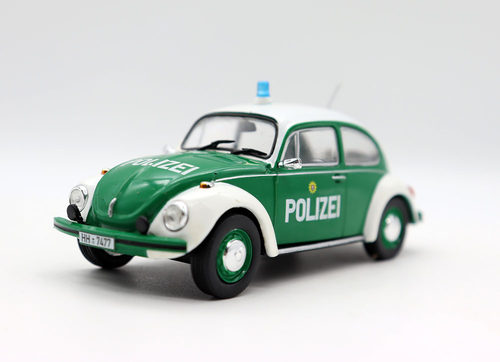 1/43合金VW甲壳虫警车模型摆件