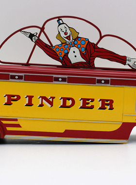 外贸1/64合金车 PINDER Caravan马戏团大篷车车厢运输车模型摆件