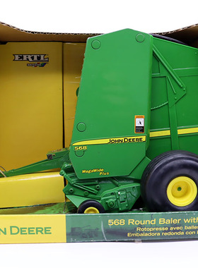 ERTL安徒1/16农机约翰迪尔568 Round Blaer打包机捆草机拖斗模型