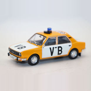 1/43合金车 SKODA斯柯达105L 警车模型怀旧经典汽车玩具摆件