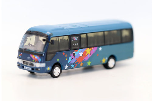 Tiny微影玩具1/76 Coaster考斯特巴士香港恒宝旗运客车模型合金