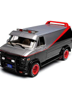 1/24 The A Team 1983 Van天l龙特工队GMC大面包模型摆件合金