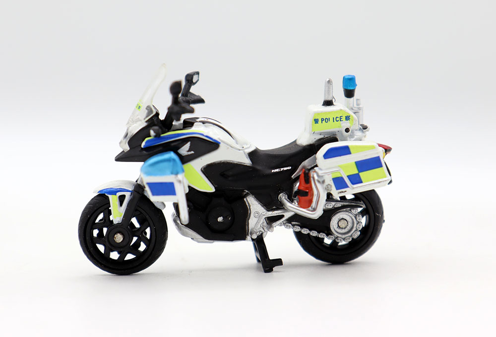 合金1/43香港摩托车警车模型摆件