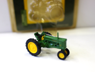 1 87合金农机车John迪尔拖拉机仿真玩具模型 HO比例场景摆件
