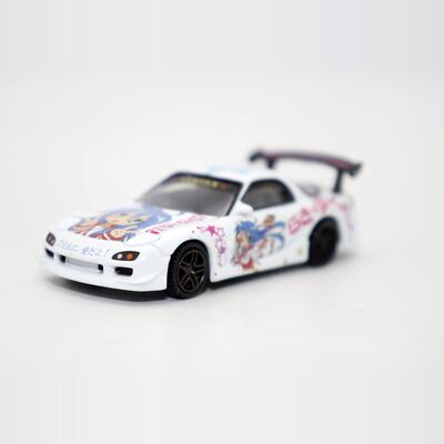 青岛社 1 64 合金车 FD-3S 马自达RX-7 跑车模型摆件