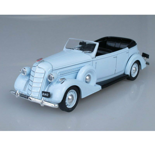 瑕疵处理 1/43合金车 ZIS-102吉斯轿车老爷车模型经典收藏摆件