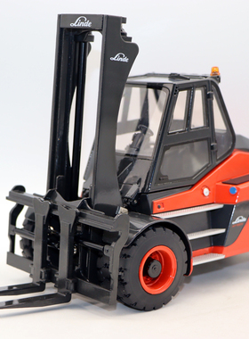 1:25 林德Linde叉车10-18吨HT100-180Ds重型堆高机合金模型摆件