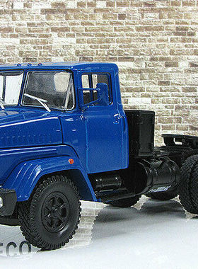 外贸1 43合金车KrAZ 6444 克拉斯半挂牵引车拖头模型苏联怀旧