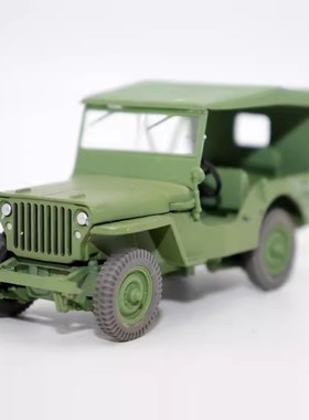 1/43 Jeep Willys威利斯吉普车Blake Mortimer卡通漫画车模型