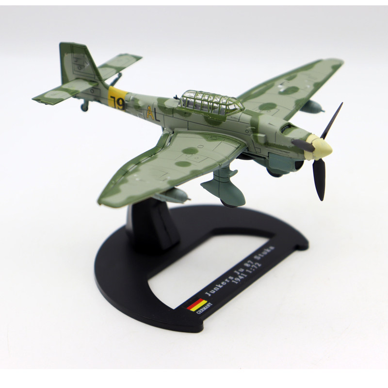1/72 JU-87轰炸机Junkers 容客战斗机模型合金摆件