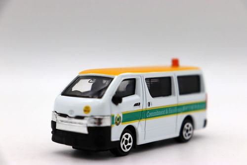 TINY合金海狮面包车警车模型