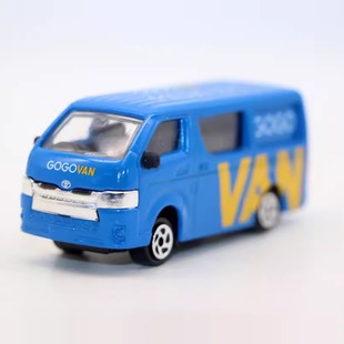 Hiace海狮面包车GogoVan广告车模型合金摆件 Tiny 07微影玩具1