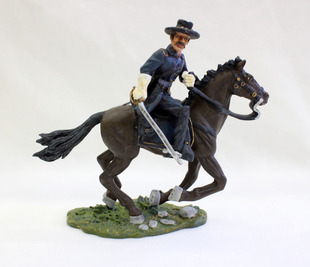 William Britain 1/32 合金兵人模型 南北战争骑兵将领人偶