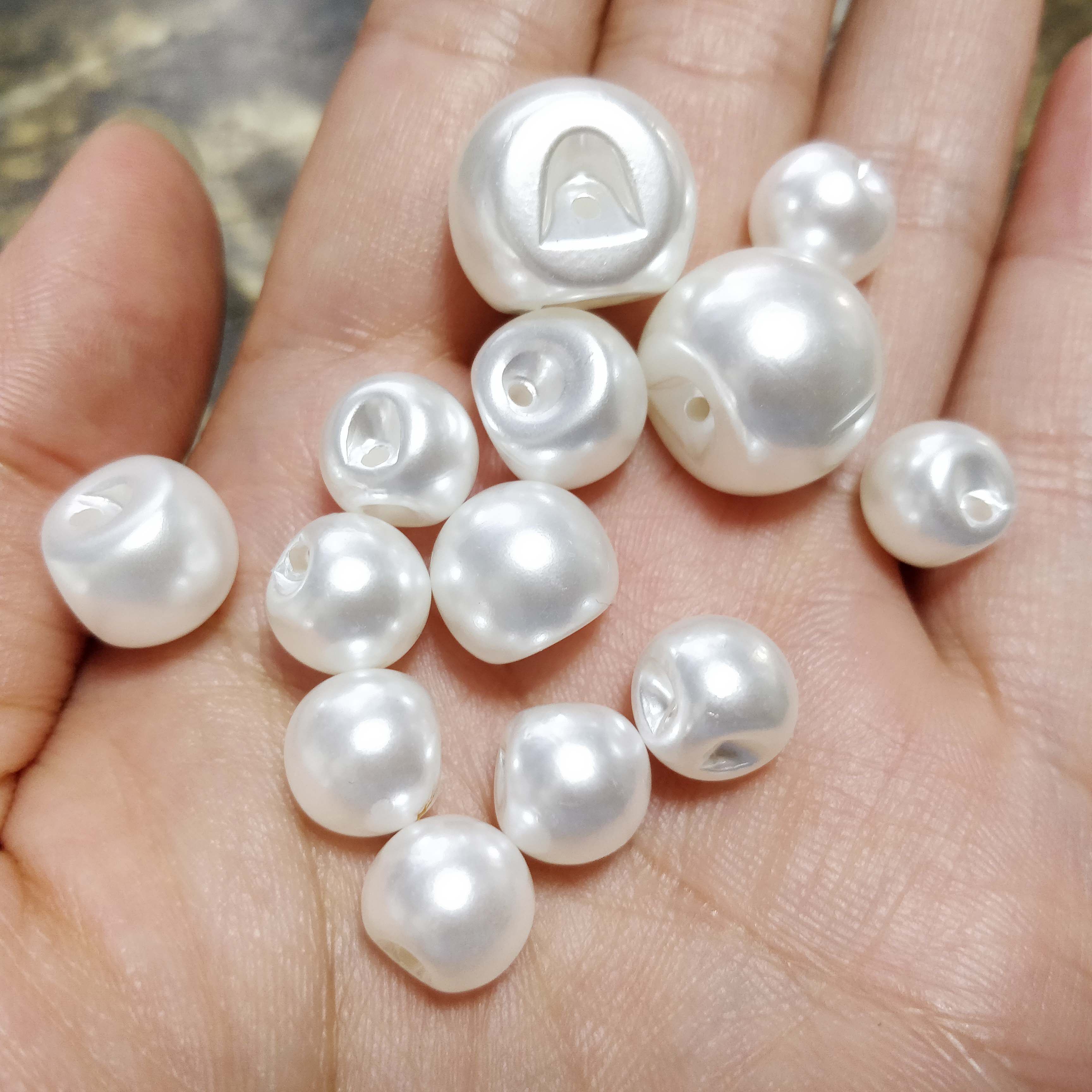 하이 엔드 진주 단추 DIY 라운드 장식 단추 쉬폰 카디건 셔츠 단추 어린이 흰색 셔츠 스웨터 단추