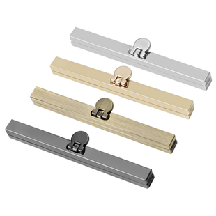 11.4cm19cm一字型边条无孔螺丝孔钱包口金 配螺丝口金材料包配件