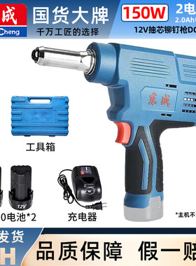 自动充电式铆钉机便携东城铆枪电动铆钉枪拉抽芯锂电东成DCPM50E