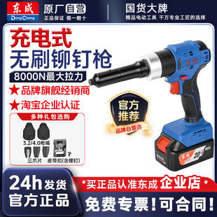 东成无刷电动铆钉枪DCPM2050 锂电池充电全自动拉铆枪压铆钉工具
