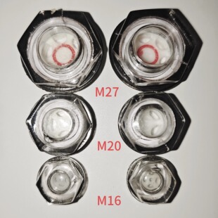 有机玻璃六角油标旋入式减速机油窗油视镜观察镜油位镜M16M20M27
