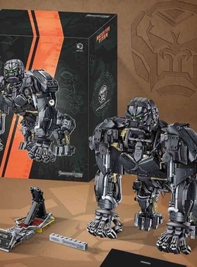 启迪积木66005元祖泰坦巨猿战神人型金刚积木高难度模型玩具礼物