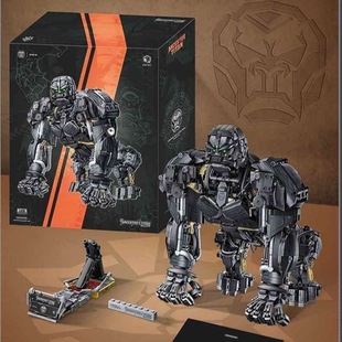 启迪积木66005元祖泰坦巨猿战神人型金刚积木高难度模型玩具礼物