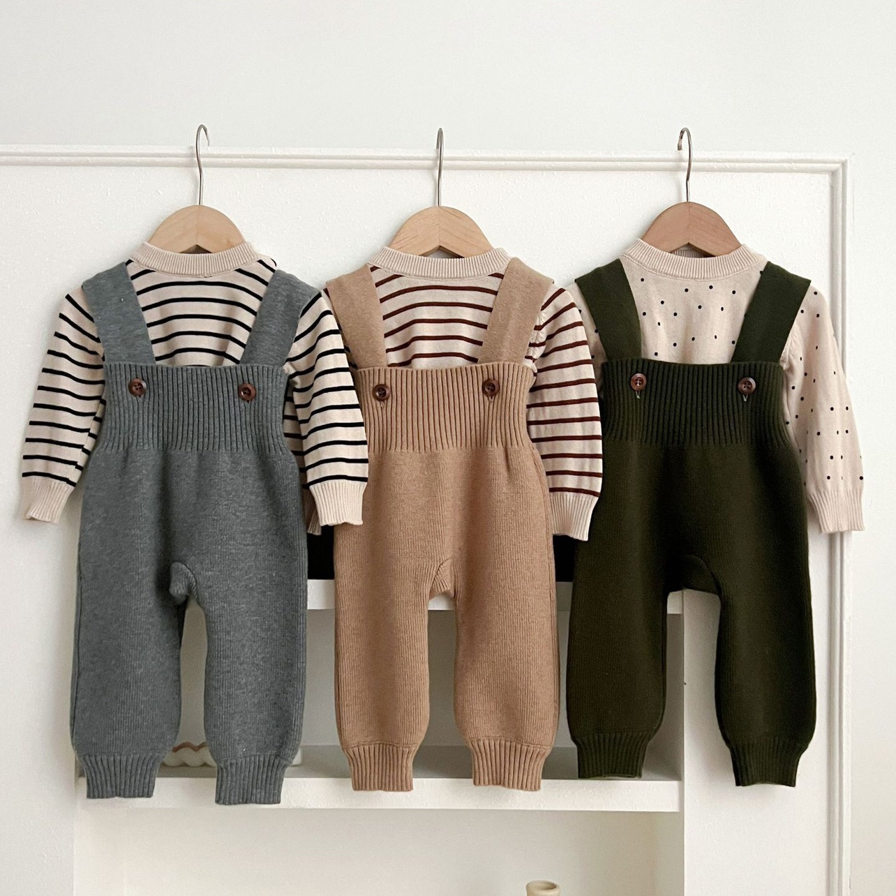 宝宝套装连身裤春秋高腰护肚长裤