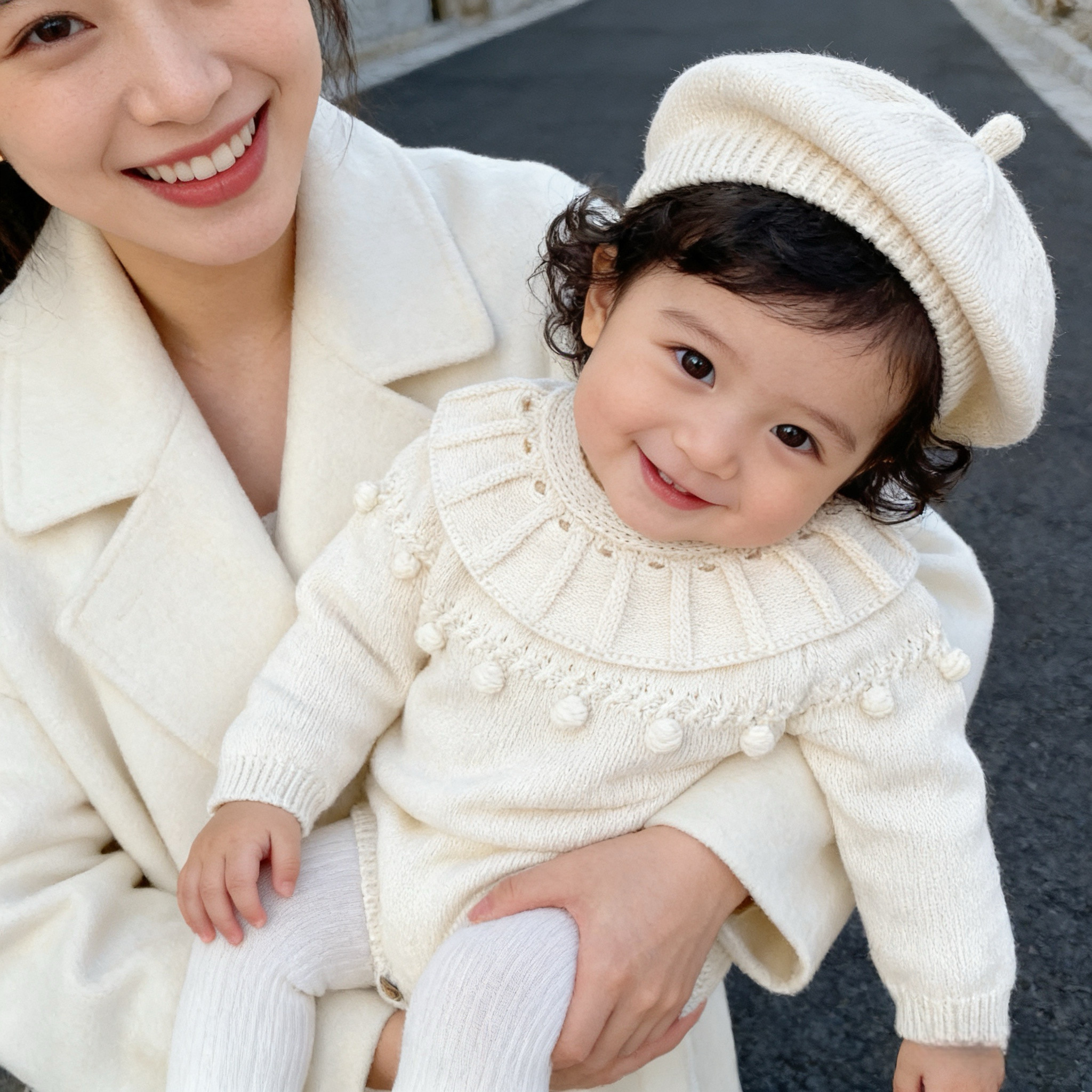 拉果拉婴儿100%棉纱针织包屁衣花边领毛衣连体衣百天周岁礼服套装,童装/婴儿装/亲子装,毛衣/针织衫,淘宝优惠券,粉丝福利购,淘宝优惠卷