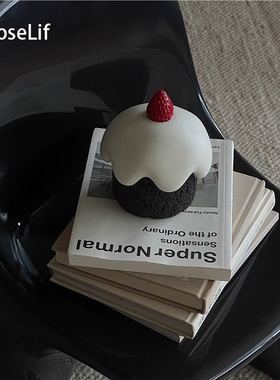 O.RoseLif 原创蛋糕收纳盒储蓄罐牙线牙签棉支收纳罐礼物家具摆件