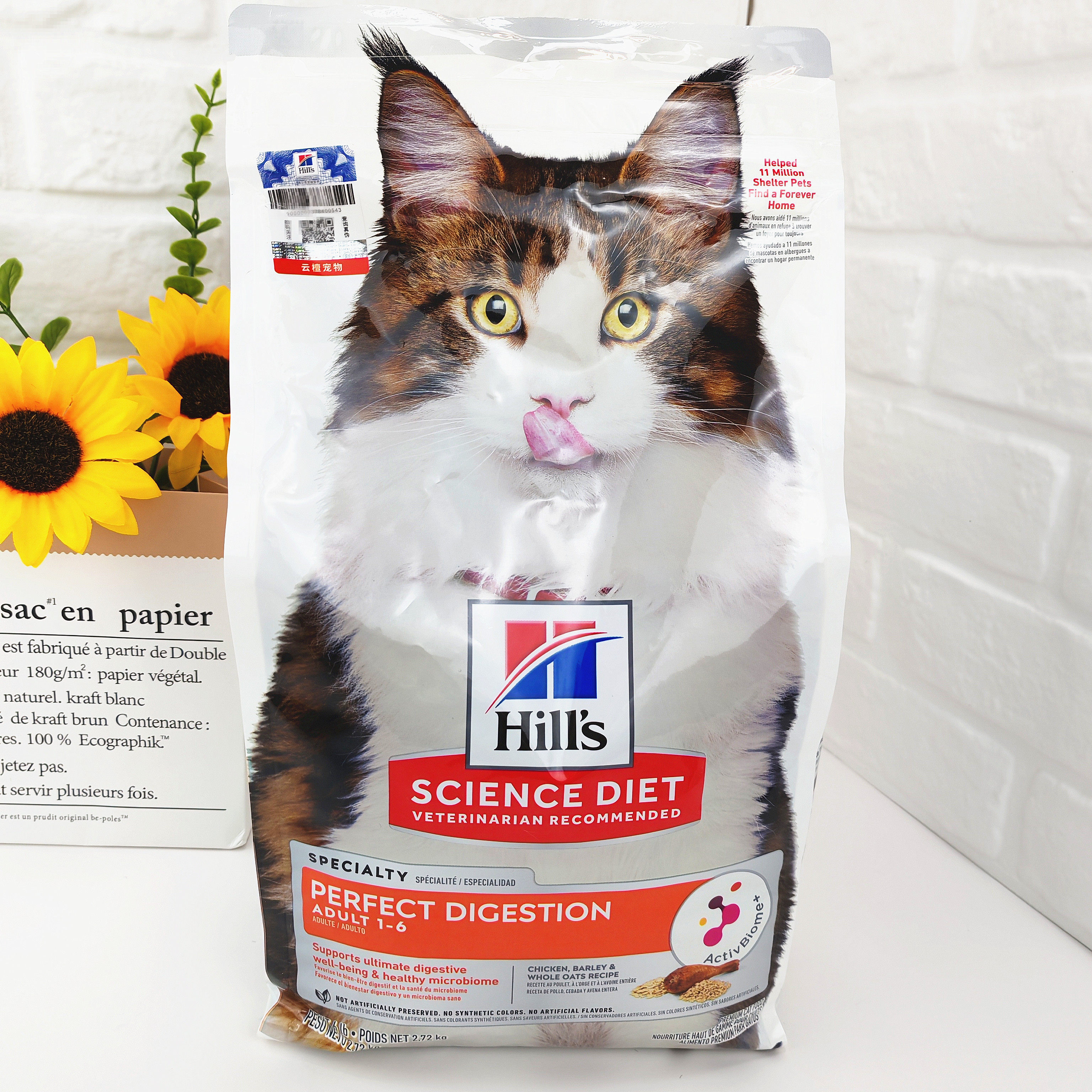 希尔思理想肠胃猫粮6磅