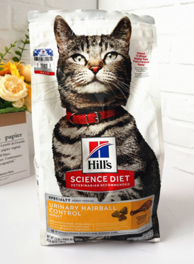 Hill's希尔思泌尿呵护猫粮毛球管理全价成猫粮希尔斯泌尿道猫粮