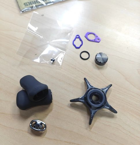 达瓦原装握丸盖子星刹微调锁片螺丝改装件原装件水滴轮纺车轮