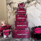 永生花玫瑰巨型茶几高级感家居摆件三八节妇女礼物送女友闺蜜生日